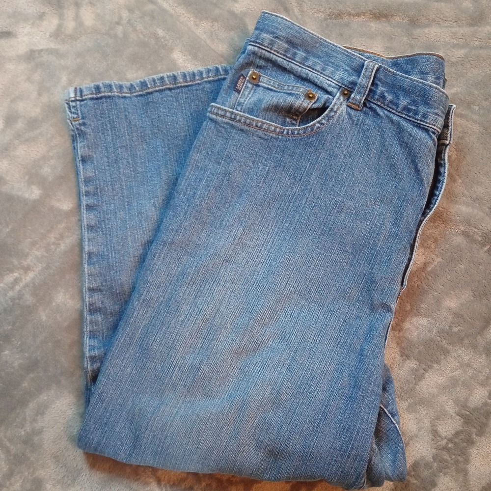 Lauren Jeans Co Ralph Lauren Women Capri Jeans‎ Size 14 Blue Cropped Denim Pant